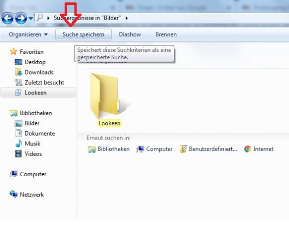 Dateien suchen Windows 7